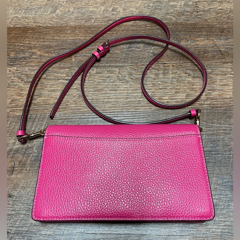 Coach Fold Over Crossbody Bag - Picture 7 of 12